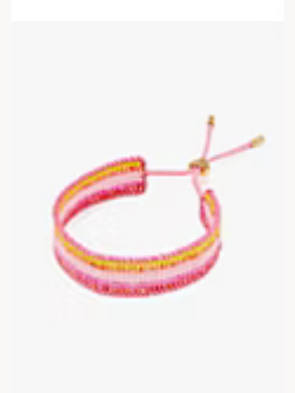 Kate spade 	5-STRIPE SEED BEAD BRACELET